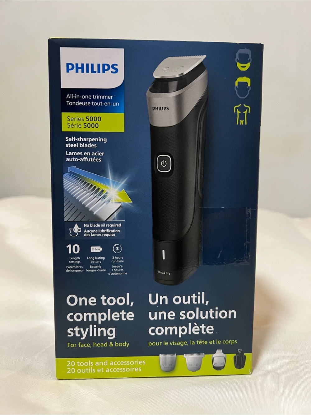 Philips Series 5000 Black and Silver All-in-One Trimmer (Blue Packaging)